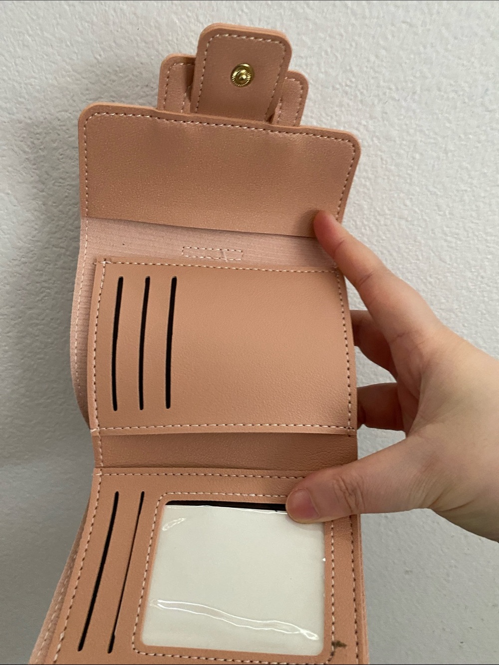 Compact Women's Wallet - Blush Pink - Picture 7 of 8